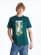 Crew Neck Short Sleeve Rick and Morty Printed Combed Cotton Men's T-Shirt
